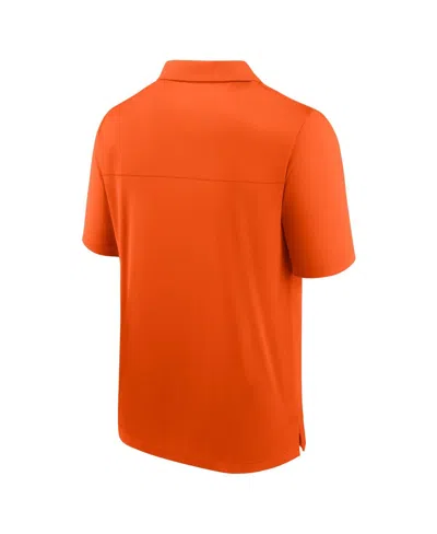 Shop Fanatics Men's  Orange Philadelphia Flyers Left Side Block Polo Shirt