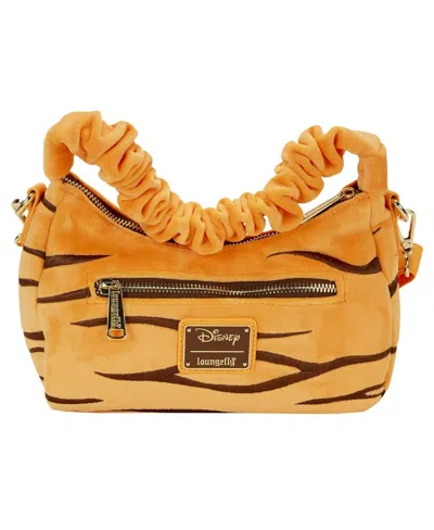 Shop Loungefly Women's  Winnie The Pooh Tigger Plush Cosplay Crossbody Bag In Orange