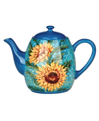 Shop Certified International Golden Sunflowers Teapot In Miscellaneous