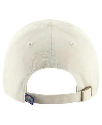 47 Brand Men's ' Tan Distressed Florida Gators Vintage-like Clean Up Adjustable Hat In Tan