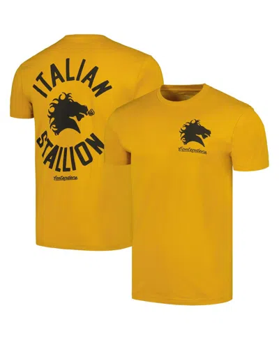 Contenders Clothing Men's  Gold Rocky Stallion Entrance T-shirt In Gold