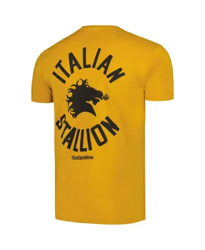 Shop Contenders Clothing Men's  Gold Rocky Stallion Entrance T-shirt