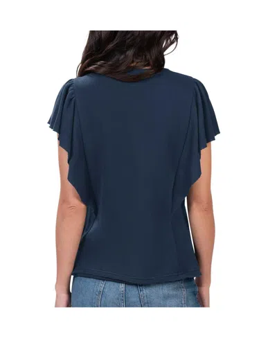 G-iii 4her By Carl Banks Navy Seattle Mariners Crowd Wave T-shirt In Navy