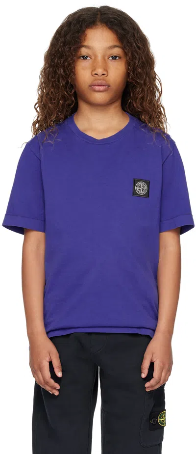 Shop Stone Island Junior Kids Blue 20147 T-shirt In V0022 - Blue