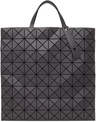 Shop Bao Bao Issey Miyake Gray Lucent Matte Tote In 14-charcoal Gray