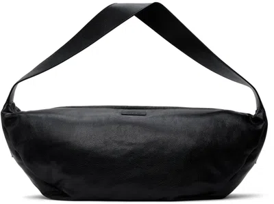 Shop Fear Of God Black Leather Shell Bag