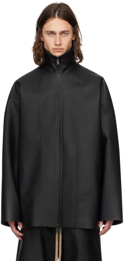 Shop Fear Of God Black Zip Jacket