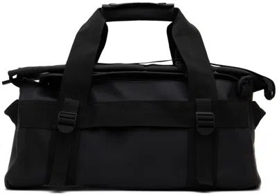 Shop Rains Black Texel Mini Duffle Bag In 01 Black