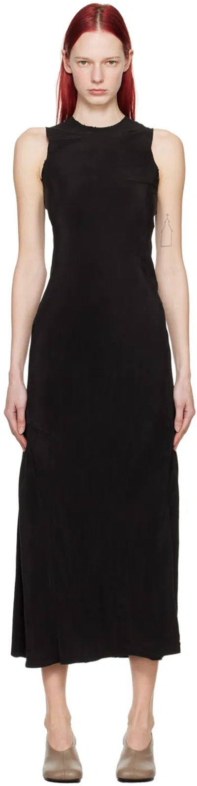 Shop Gabriela Coll Garments Black No.257 Maxi Dress In 02 Black