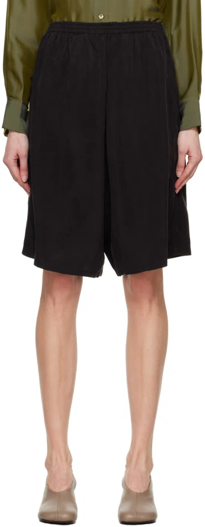 Shop Gabriela Coll Garments Black No.259 Shorts In 02 Black
