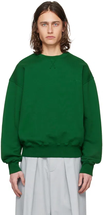 Shop Meryll Rogge Green Embroidered Sweatshirt