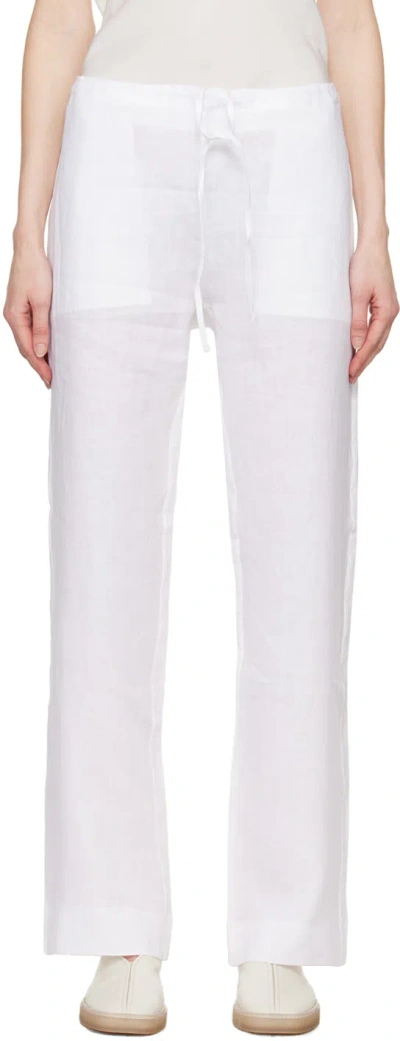 Shop Gabriela Coll Garments White No.198 Trousers In 07 White
