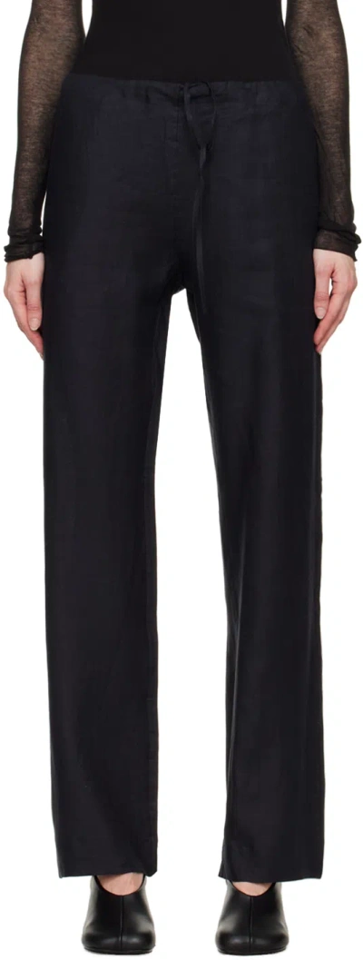Shop Gabriela Coll Garments Black No.198 Trousers In 02 Black