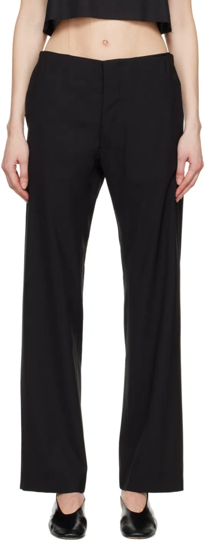 Shop Gabriela Coll Garments Black No.205 Trousers In 02 Black