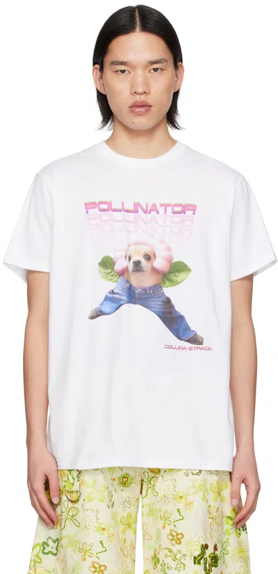 Shop Collina Strada White 'pollinator' T-shirt