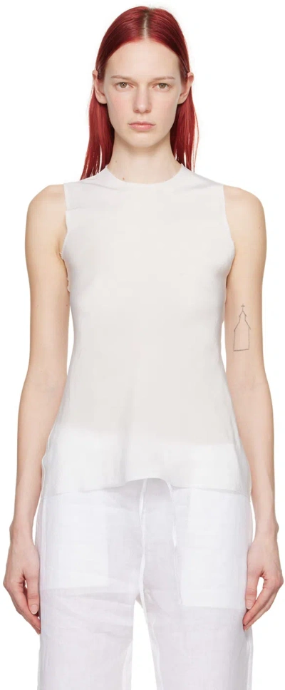 Shop Gabriela Coll Garments White No.256 Tank Top In 07 White