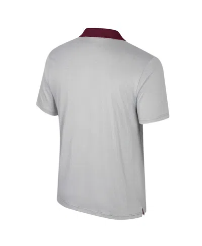 Shop Colosseum Men's  Gray Arizona State Sun Devils Tuck Striped Polo Shirt