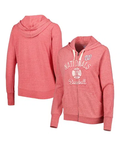 Touché Women's Touch Red St. Louis Cardinals Training Camp Tri-blend Full-zip Hoodie In Red