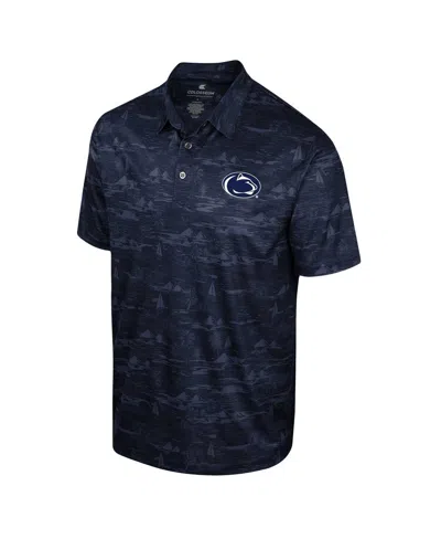 Shop Colosseum Men's  Navy Penn State Nittany Lions Daly Print Polo Shirt