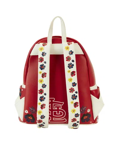 Shop Loungefly Men's And Women's  St. Louis Cardinals Floral Mini Backpack In Multi