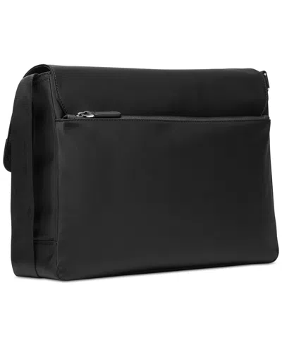 Shop Michael Kors Men's Cargo Mk Messenger Bag In Black