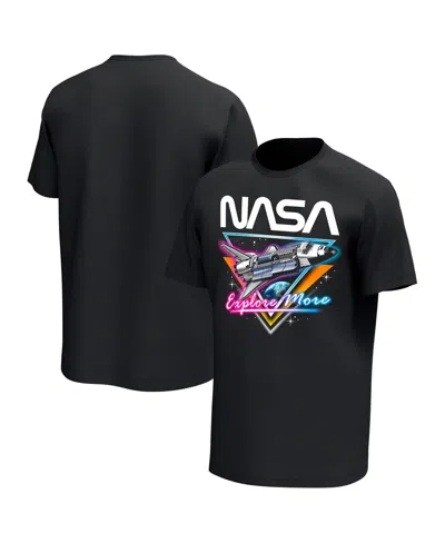 Philcos Men's Black Nasa Neon Glow T-shirt In Black
