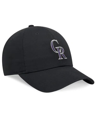 Nike Black Colorado Rockies Club Performance Adjustable Hat In Black