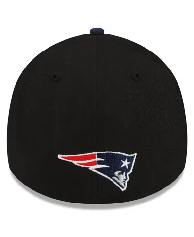 New Era Men's  Black, Navy New England Patriots 2022 Nfl Draft 39thirty Flex Hat In Black,navy