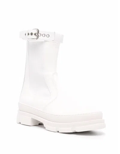 Shop Philosophy Di Lorenzo Serafini Ankle Boots With Strap In White