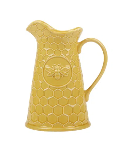 Certified International French Bees Embossed Honeycomb Pitcher In Miscellaneous