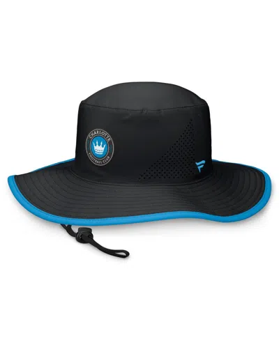 Shop Fanatics Men's  Black Charlotte Fc Cinder Boonie Bucket Hat