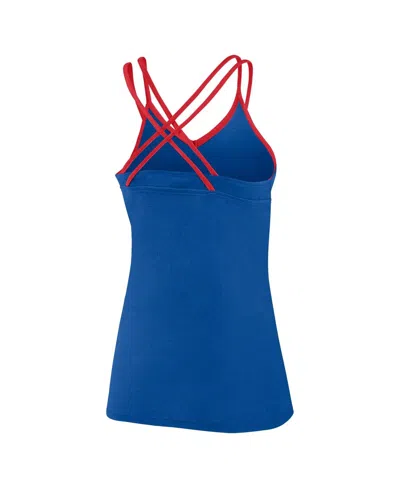 Fanatics Branded Royal New York Giants Go For It Strappy Crossback Tank Top In Royal