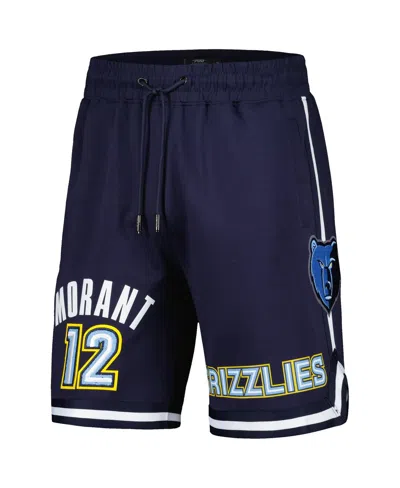 Pro Standard Men's  Ja Morant Navy Memphis Grizzlies Player Name And Number Shorts In Navy