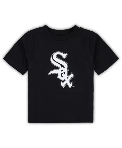 Outerstuff Toddler Boys And Girls Black Chicago White Sox Primary Team Logo T-shirt In Black