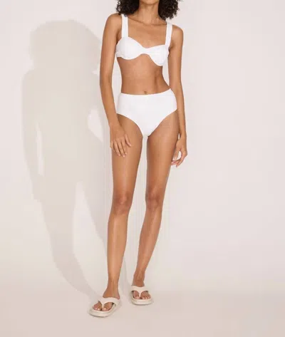 Shop Solid & Striped The Lilo Ribbed Bikini Top In Marshmallow In White