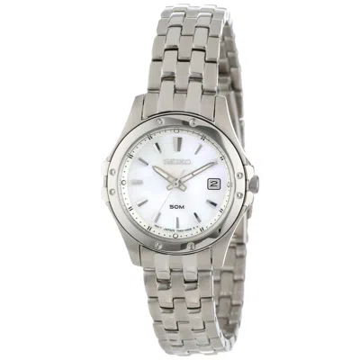 Shop Seiko Women's Le Grand White Dial Watch In Silver
