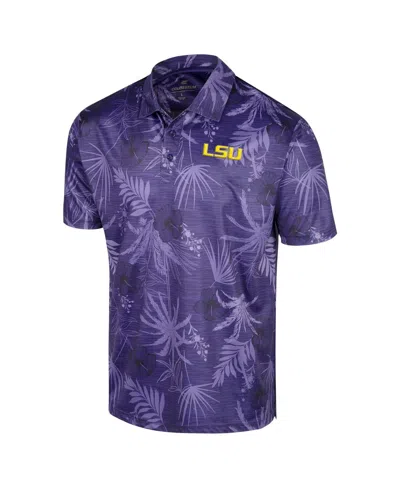Shop Colosseum Men's  Purple Lsu Tigers Big And Tall Palms Polo Shirt