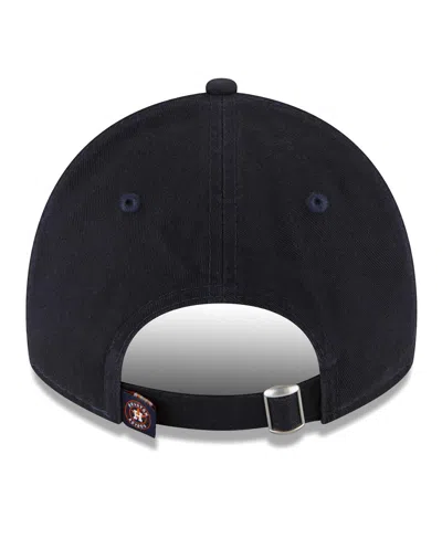 New Era Navy Houston Astros Team Logo Core Classic 9twenty Adjustable Hat In Navy