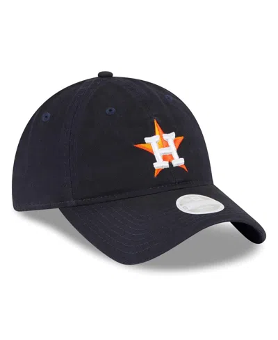 Shop New Era Women's  Navy Houston Astros Team Logo Core Classic 9twenty Adjustable Hat