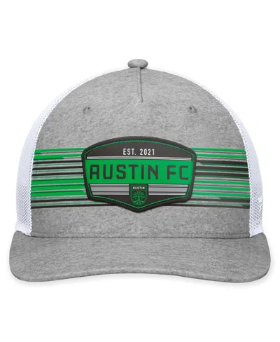 Fanatics Men's  Steel Austin Fc Stroke Trucker Snapback Hat In Steel