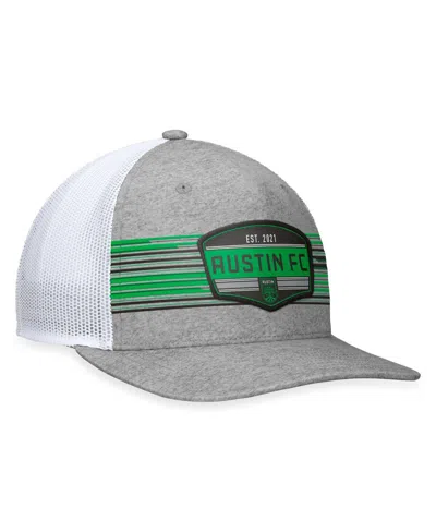 Fanatics Men's  Steel Austin Fc Stroke Trucker Snapback Hat In Steel