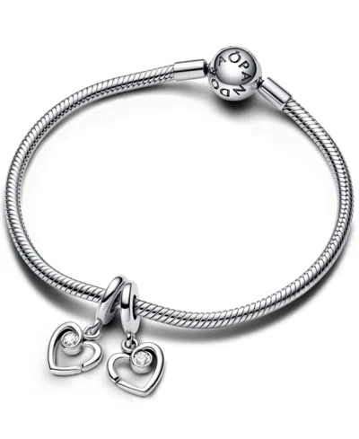Pandora Forever Always Splittable Dangle Charm In Silver