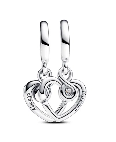 Pandora Forever Always Splittable Dangle Charm In Silver