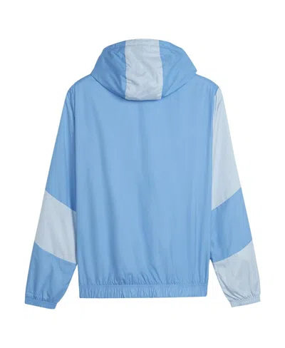 Puma Mcfc Prematch Woven Jacket In Blue