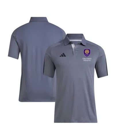 Shop Adidas Originals Men's Adidas Gray Orlando City Sc 2024 Training Polo Shirt