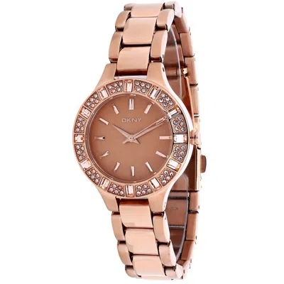 Shop Dkny Women's Chambers Rose Gold Dial Watch