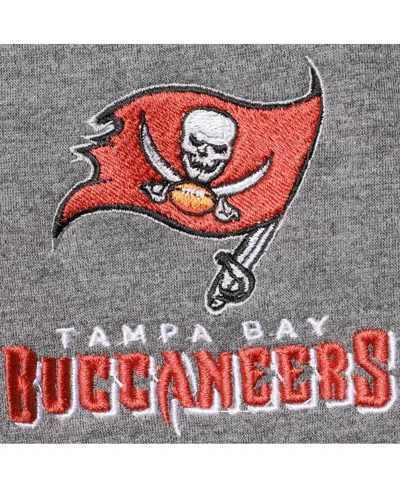Dunbrooke Charcoal Tampa Bay Buccaneers Shag Tri-blend Full-zip Raglan Hoodie In Charcoal
