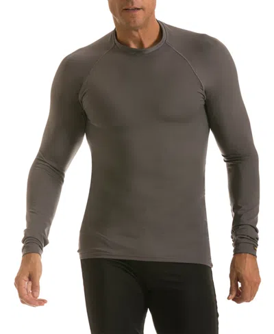 Shop Instaslim Men's Power Mesh Compression Muscle Tank Top In Gray
