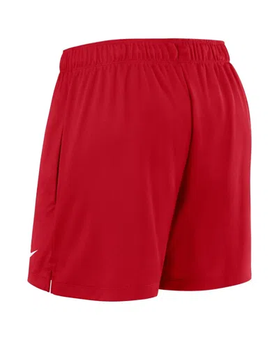 Nike Women's  Red Los Angeles Angels Authentic Collection Knit Shorts In Red