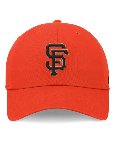 Shop Nike Men's  Orange San Francisco Giants Evergreen Club Adjustable Hat